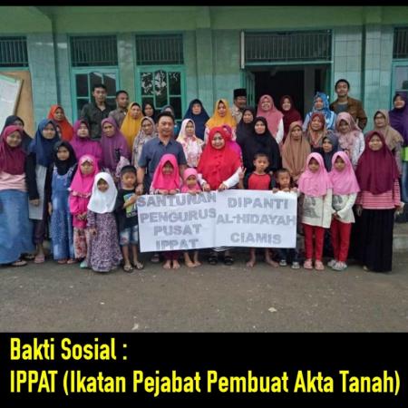 BAKTI SOSIAL IPPAT (IKATAN PEMBUAT AKTA TANAH)